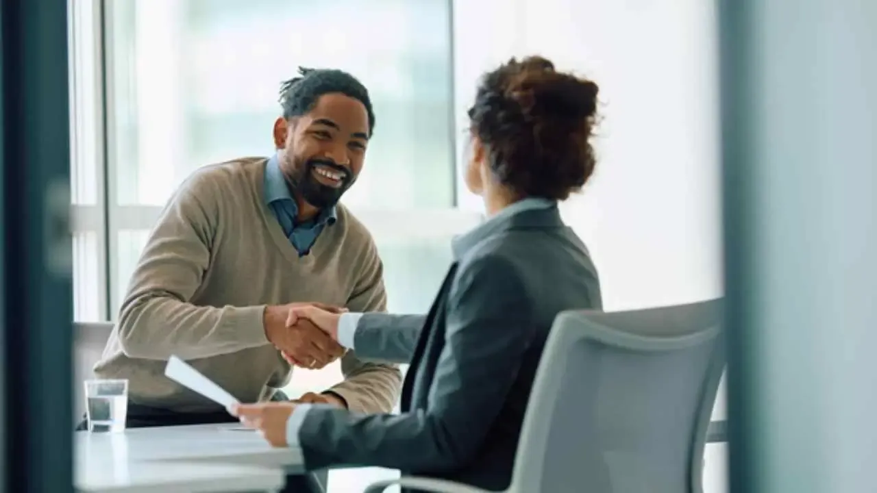 A small business owner applying for a business loan