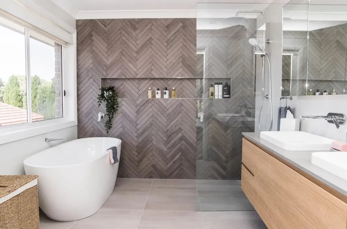 Open bathroom designs