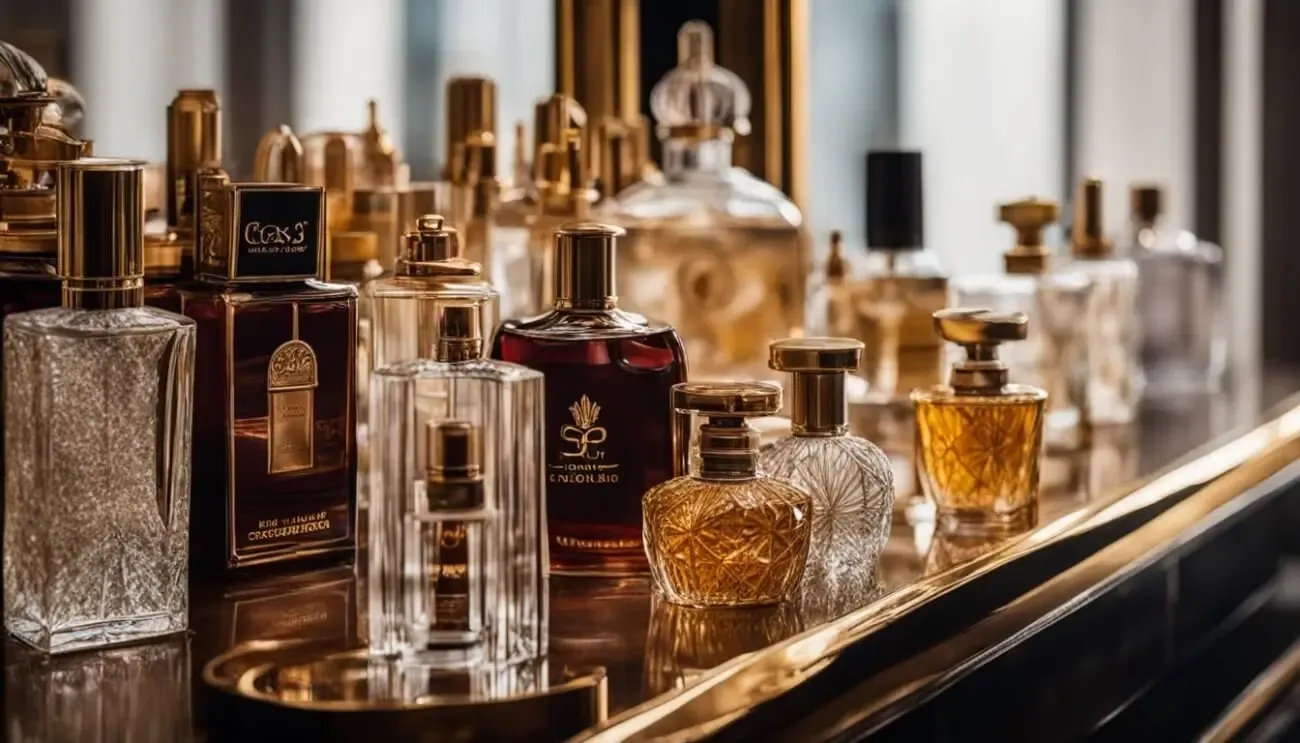 Luxury perfume bottles