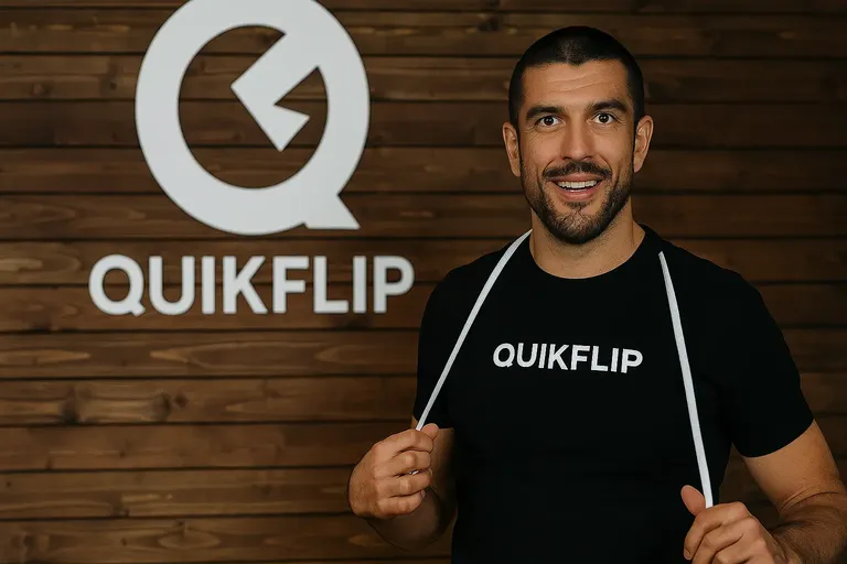 Rener Gracie with Quikflip hoodie product showcasing the 2025 brand success