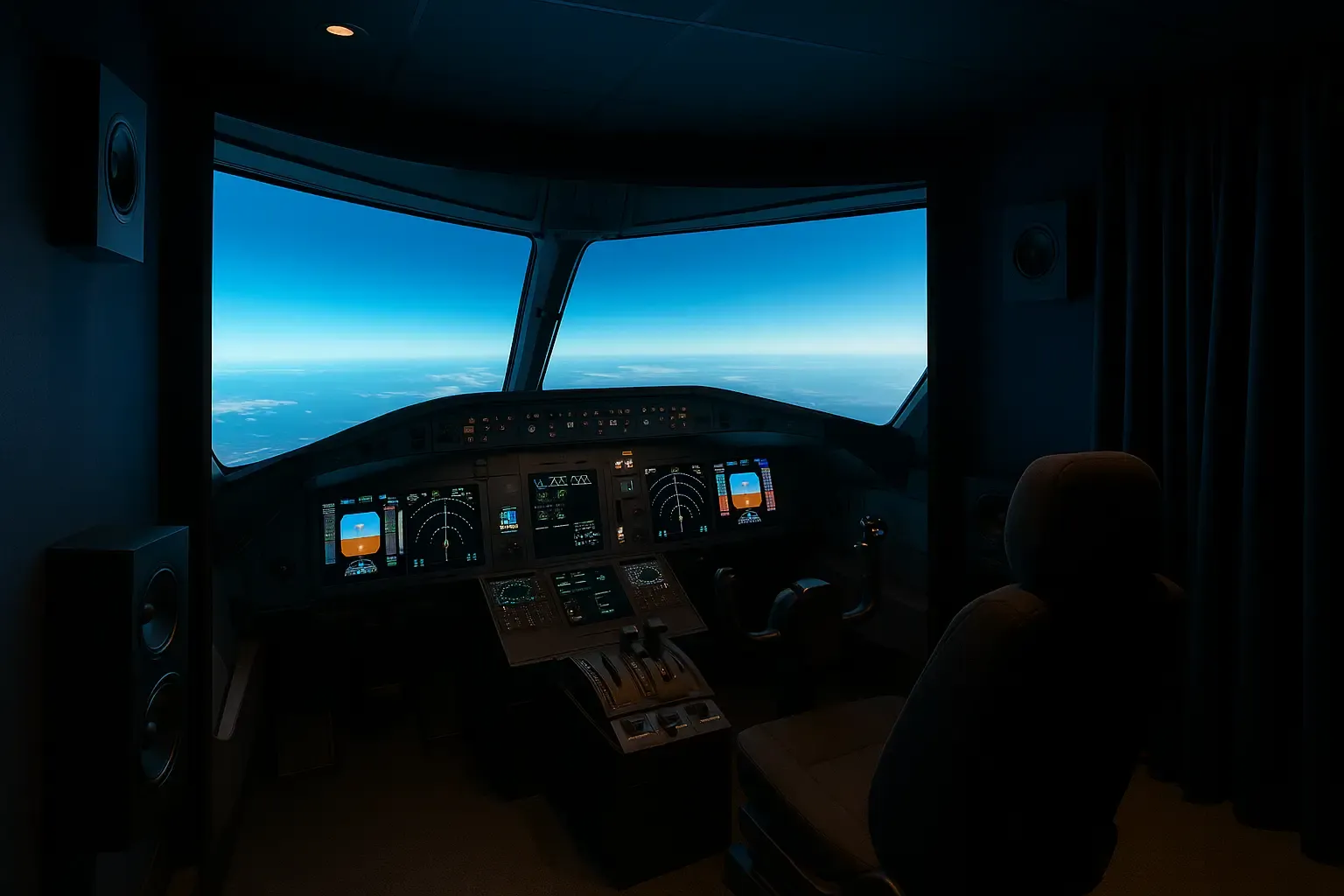 Flight simulation setup