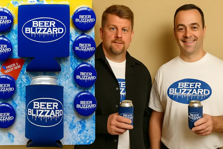 Beer Blizzard product and founders Tom Osborne and Mike Robb from Shark Tank