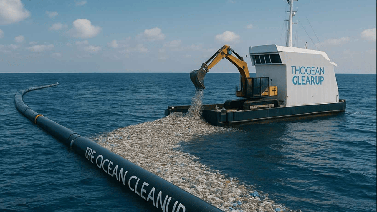 Dutch Engineers Built a Giant Ocean Vacuum to Clean Plastic