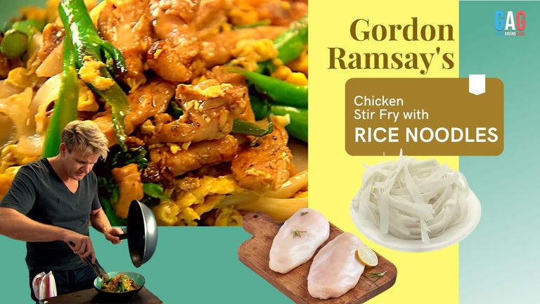 Chicken Stir Fry with Rice Noodles Thumbnail