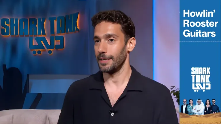 Howlin’ Rooster Guitars founder Basil Aziz Oghli on shark tank dubai pitch