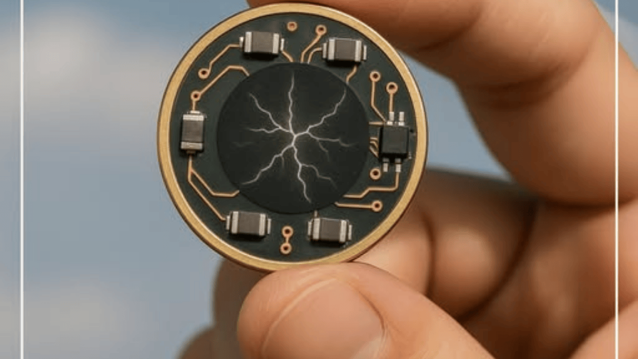 Japan Builds Coin-Sized Generator That Pulls Power from Air