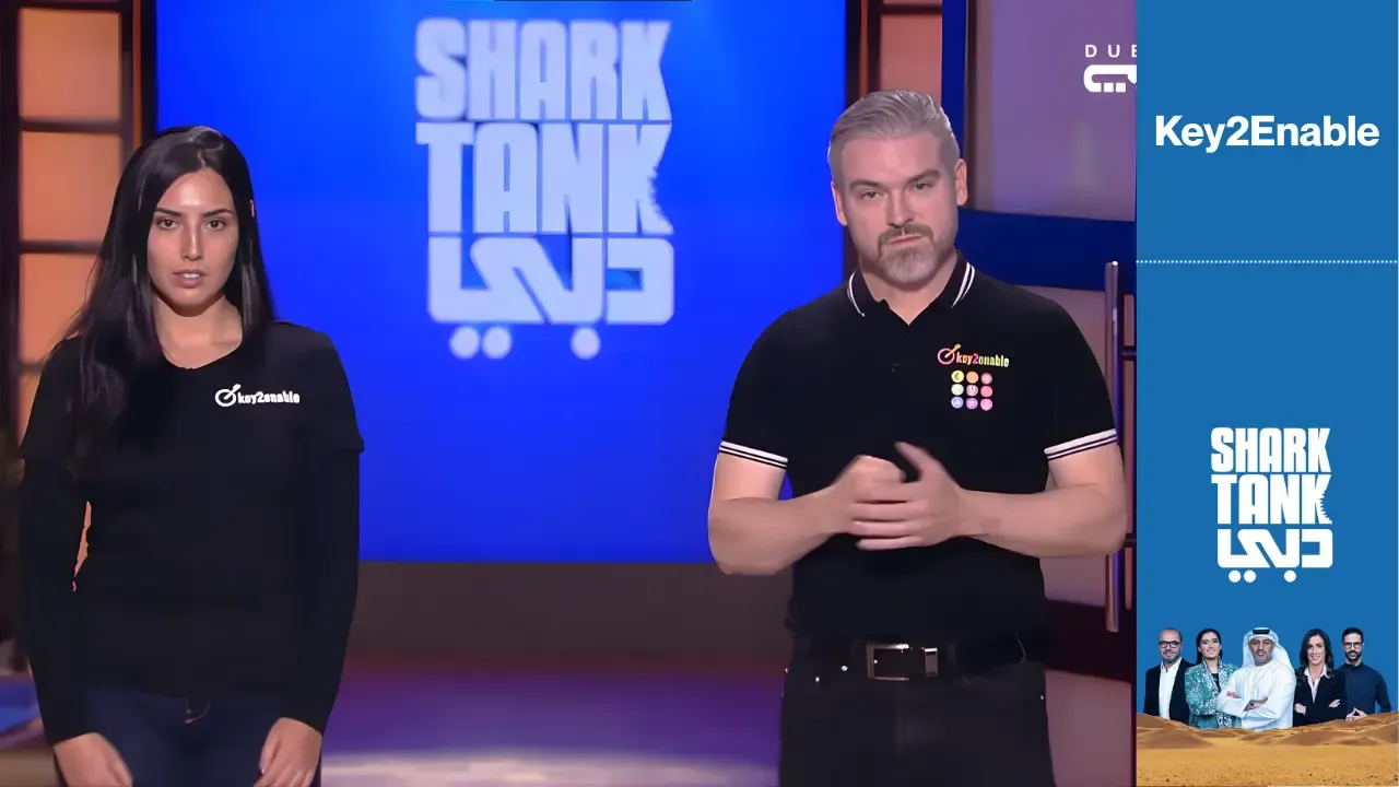 Key2Enable founders Jose Rubinger and Karla Galvão on Shark Tank pitch