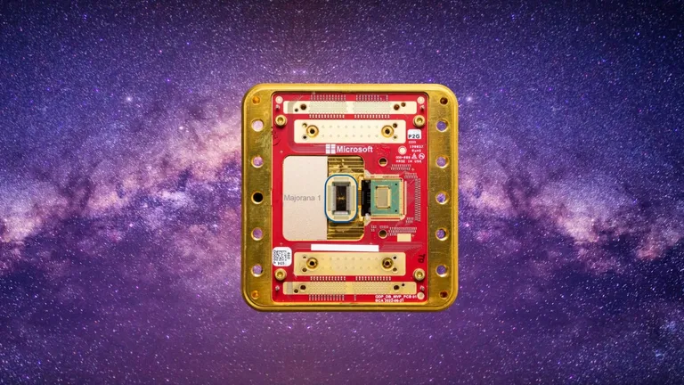 Majorana 1 Chip and Deep Space Navigation