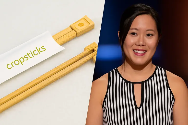 "Cropsticks bamboo chopsticks with founder Mylen Yamamoto on Shark Tank"