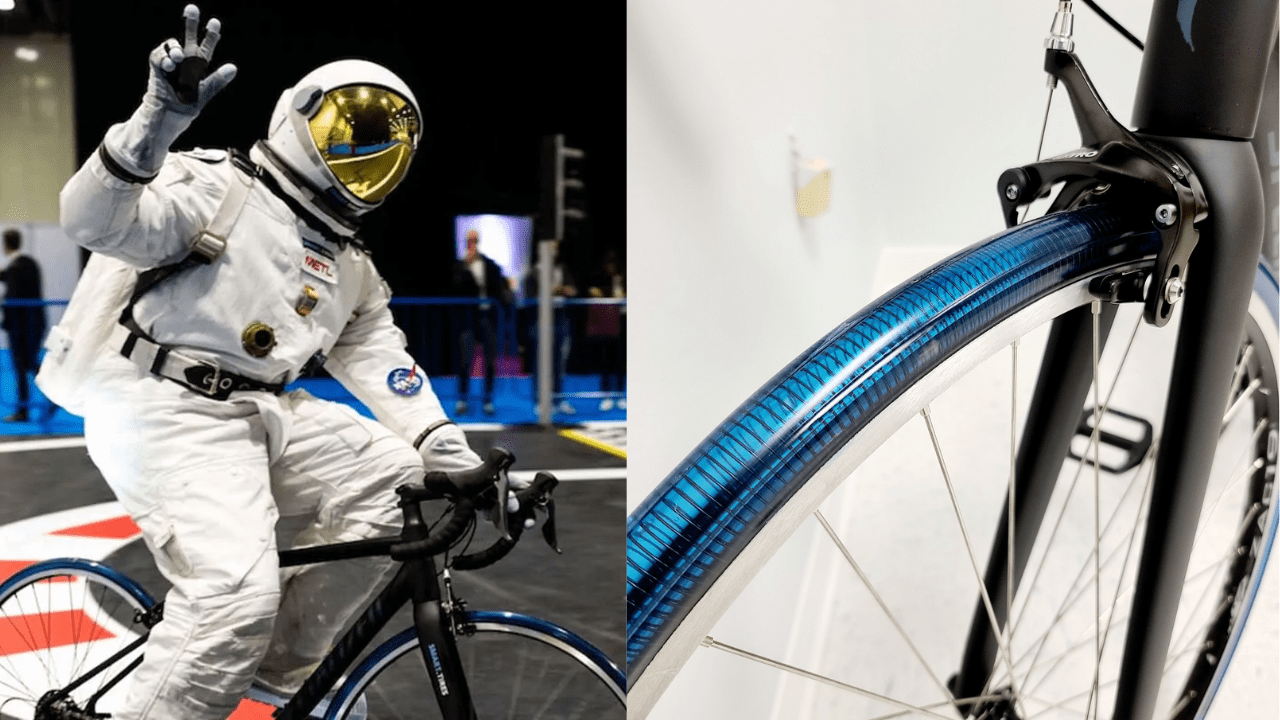 NewBicycleTiresIinspiredbyNASADon’tNeedtobefilledwithair