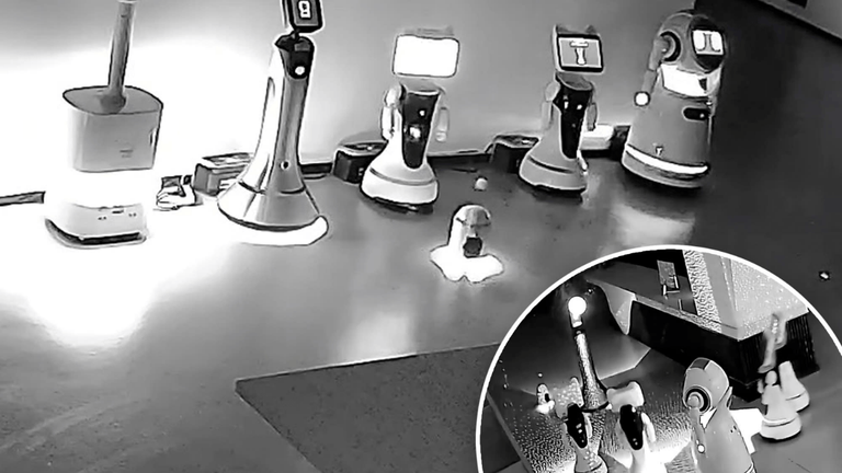 Robot Rebellion: AI Leads 12 Bots in Shanghai Walkout