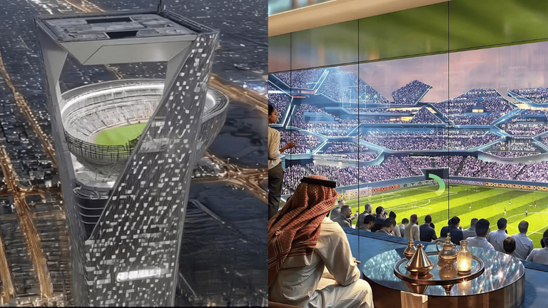 Saudi Arabia’s Sky Stadium: Football 350m Above the Desert