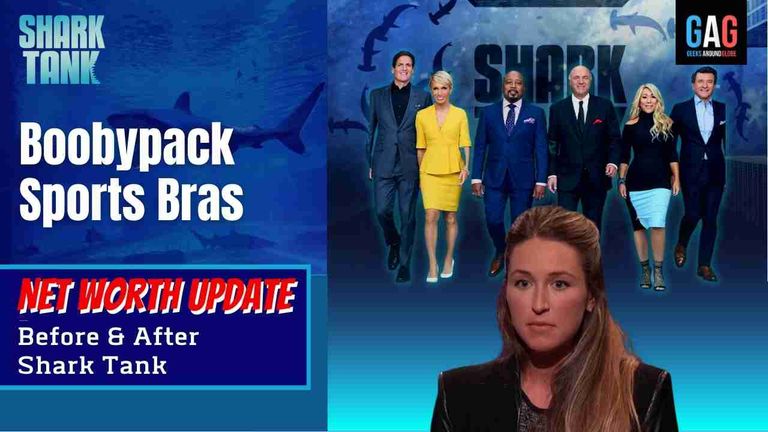 - Shark Tank US (Net worth Update)Boobypack Sports Bras