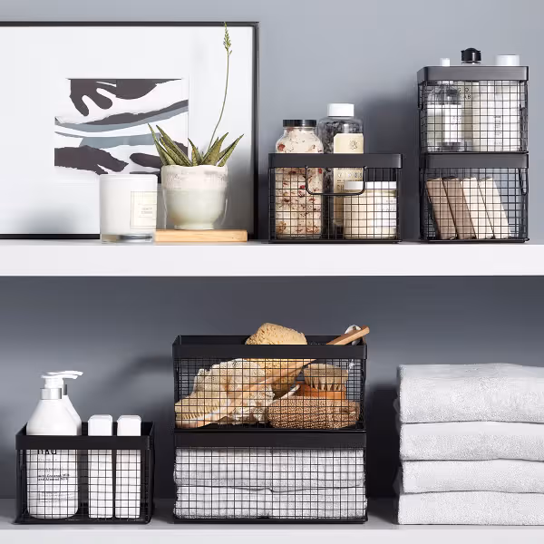 Wire basket storage ideas