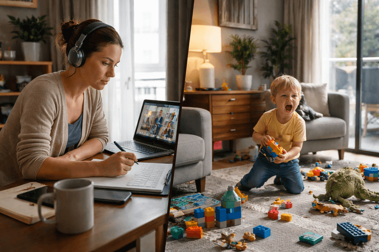 Tense balance of work and play