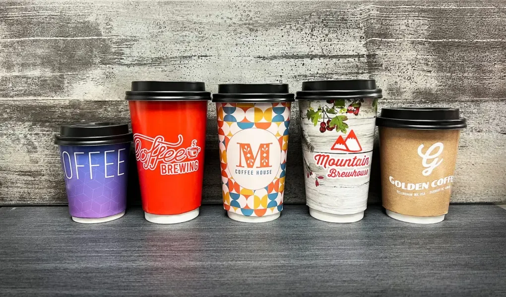 Double-wall coffee cups