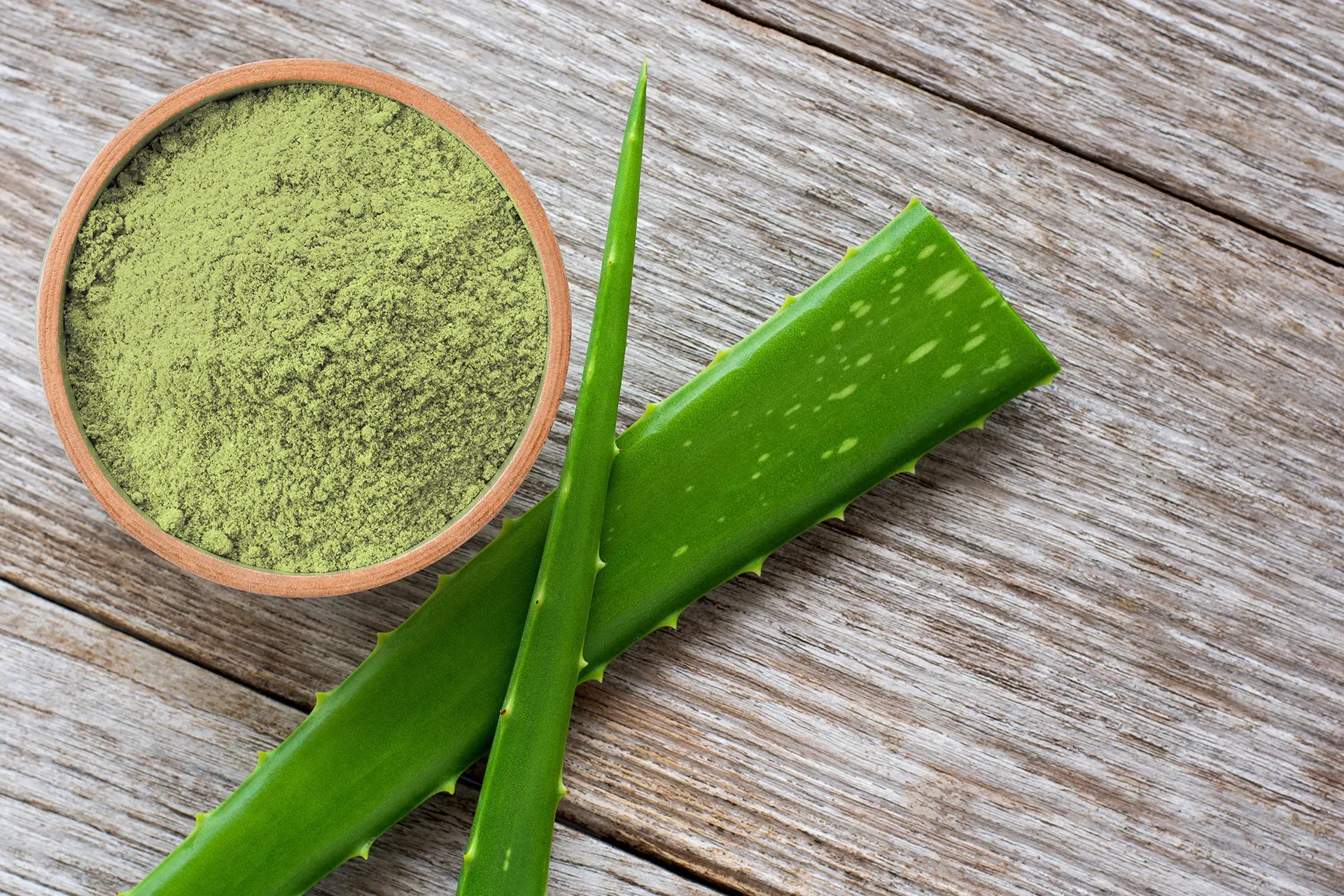 Aloe vera powder for cosmetics