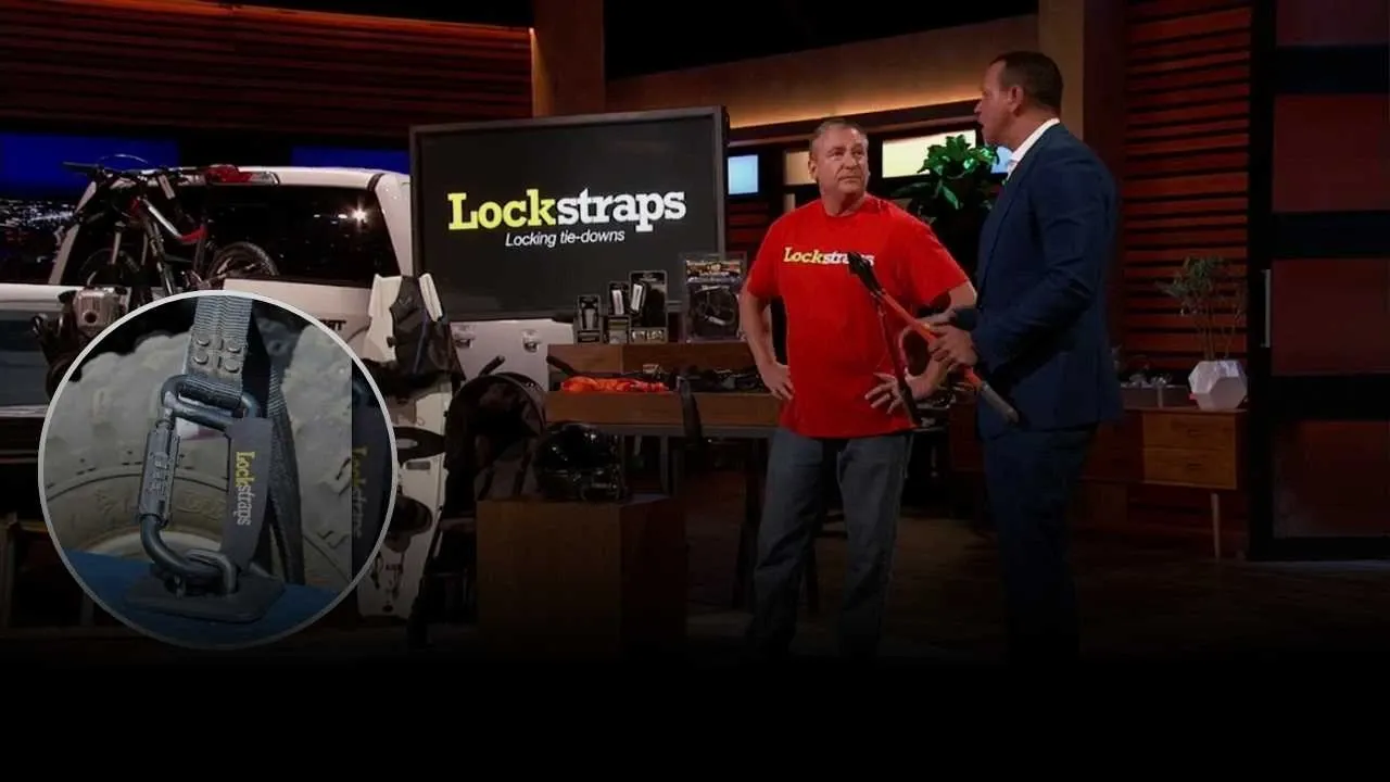 Lokstraps founder demonstrates locking tie-down straps on Shark Tank with Alex Rodriguez