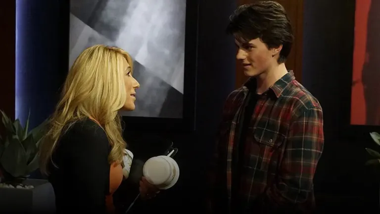 Joshua Parker of Parker’s Maple speaks with Lori Greiner on Shark Tank, discussing his maple syrup business pitch.