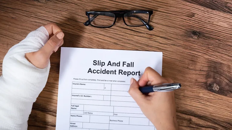 slip and fall accident report