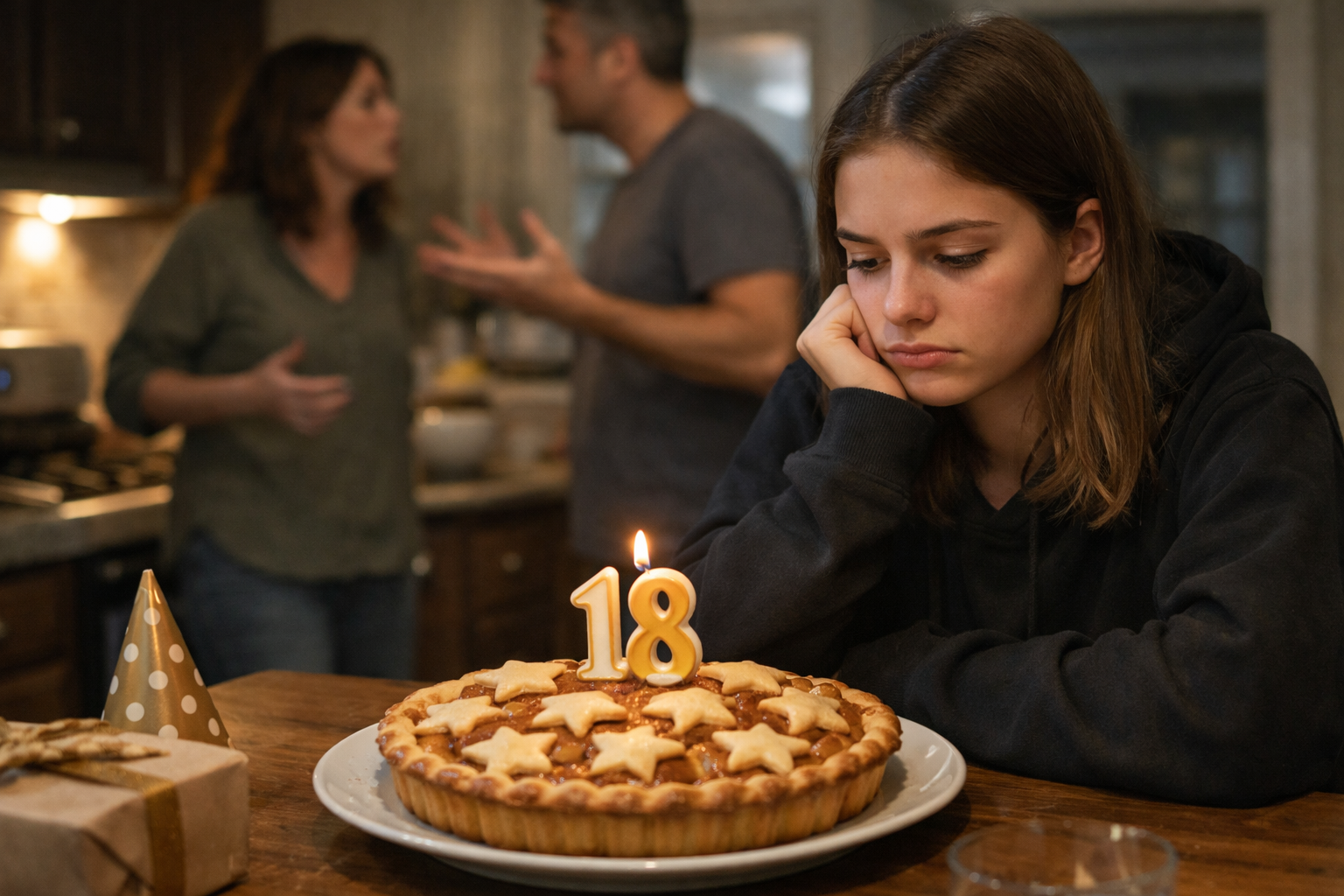 Birthday disappointment in the kitchen