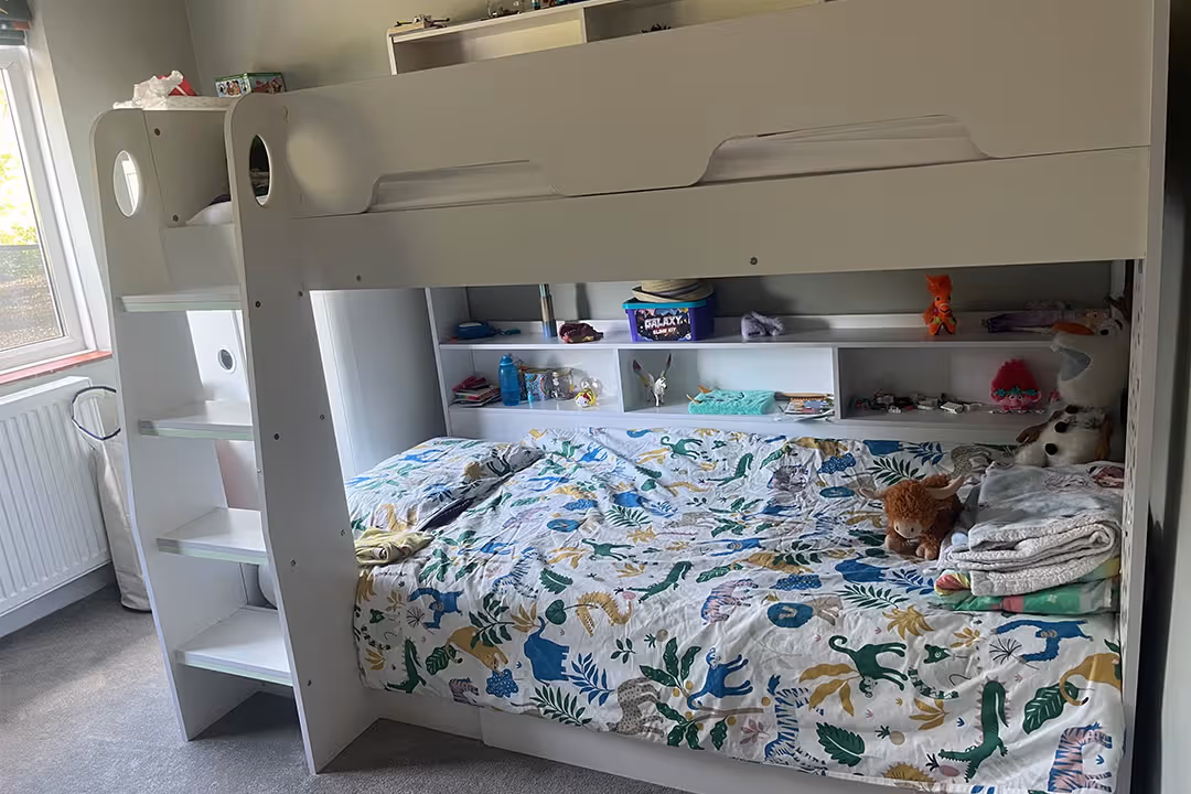 kids bunk beds with storage