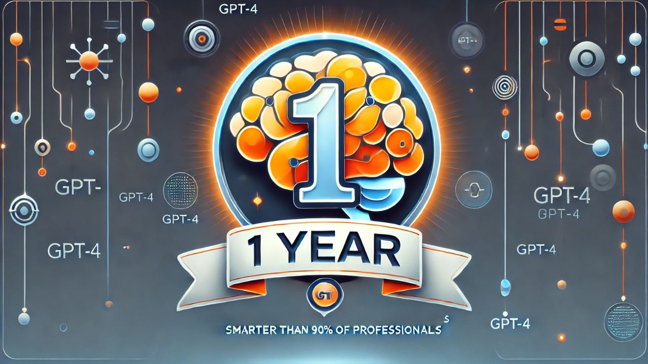 GPT-4 Turns One: How It Outperformed 90% of Professionals and Quietly Reshaped Society