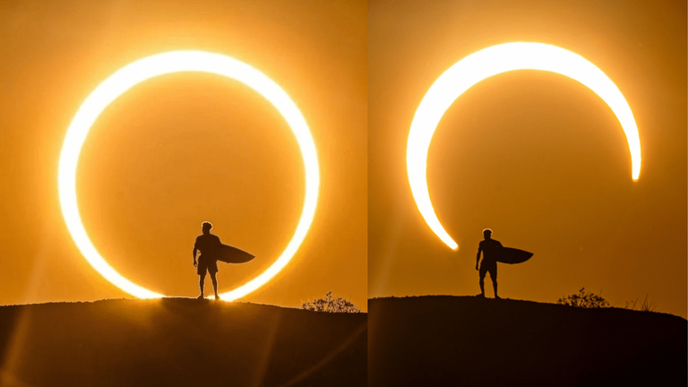 Olympic Medalist Shares Some Mind-Blowing Photographs With The 'Ring Of Fire' Solar Eclipse!